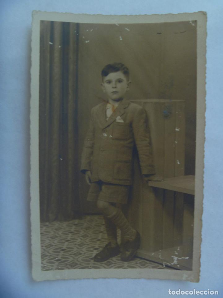 Alte Fotografie: PRECIOSA FOTO DE ESTUDIO DE NI&Ntilde;O CON PANTALON CORTO. LA PALMA