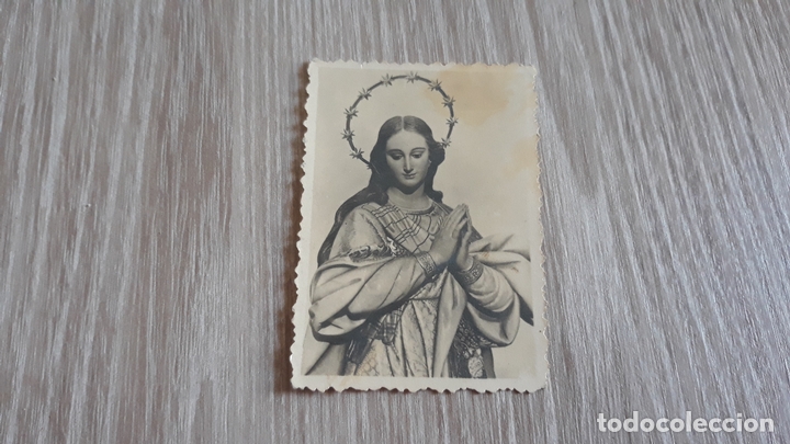Fotograf&iacute;a antigua: Fotografia virgen inmaculada.  Zona de malaga