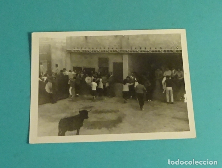 Fotograf&iacute;a antigua: FOTOGRAF&Iacute;A FIESTA POPULAR VAQUILLA. FORMATO 7,5 X 10,5 CM