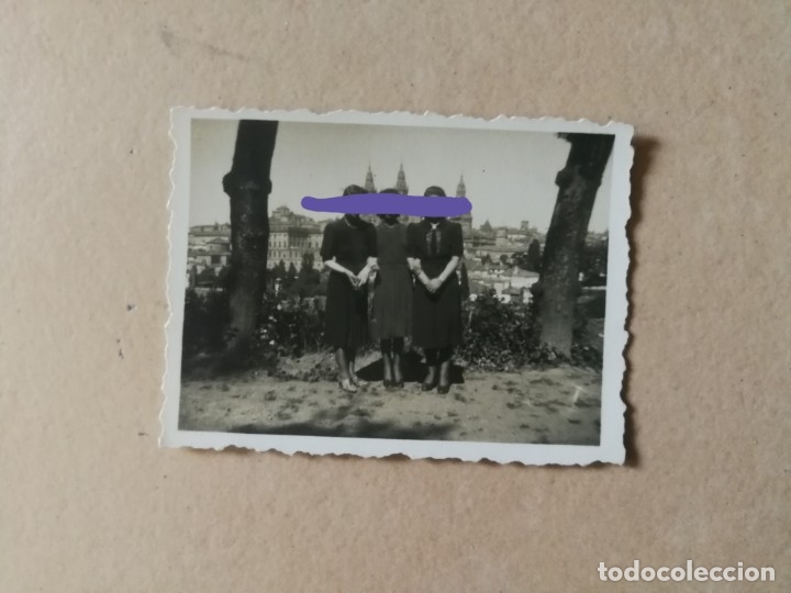 Fotograf&iacute;a antigua: Fotograf&iacute;a antigua de Santiago de compostela. Foto.