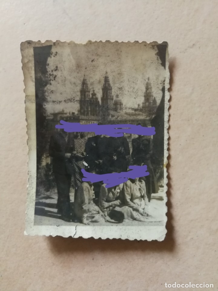 Fotografia antiga: Fotograf&iacute;a antigua de Santiago de compostela. Foto.