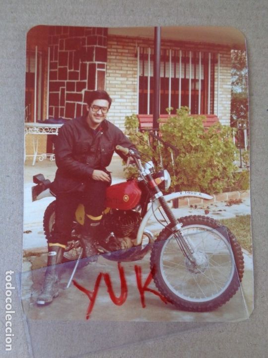 Fotograf&iacute;a antigua: FOTO ORIGINAL KODAK DE MOTO MONTESA ENDURO - 1978