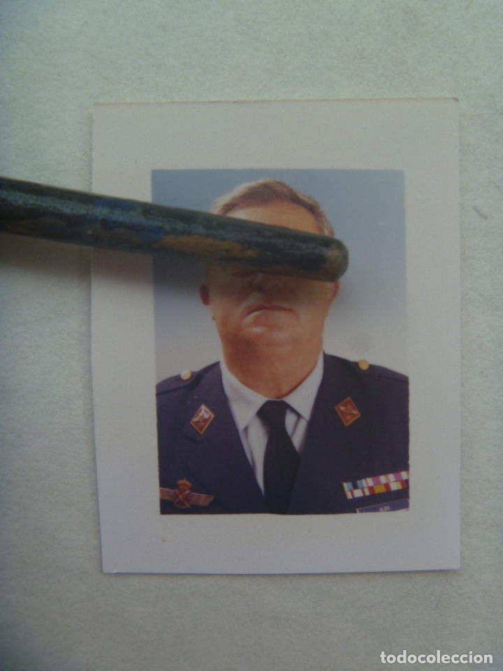 Fotograf&iacute;a antigua: EJERCITO DEL AIRE : FOTO DE CARNET DE OFICIAL PILOTO DE ESTADO MAYOR . VETERANO DEL SAHARA