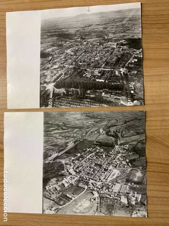 Fotograf&iacute;a antigua: 2 FOTOS AEREAS BRIVIESCA FOTOS AEREAS PAISAJES ESPA&Ntilde;OLES A-0019