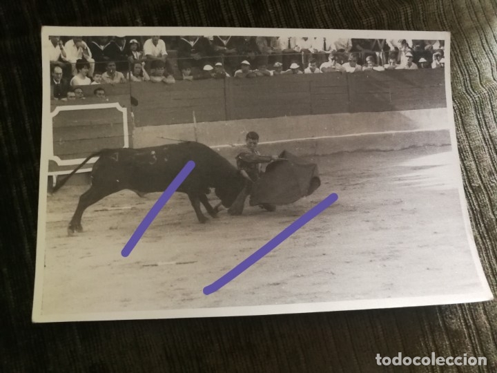 Photographie ancienne: Fotograf&iacute;a antigua. Torero. Plaza de toros. foto a&ntilde;os 60.