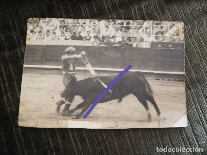 Fotograf&iacute;a antigua: Fotograf&iacute;a antigua. Torero. Plaza de toros. foto a&ntilde;os 60.
