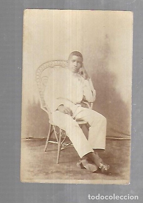 Photographie ancienne: ANTIGUA FOTOGRAFIA DE ESTUDIO DE JOVEN CUBANO. 9 X 14CM