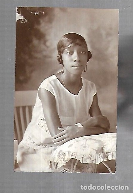 Fotograf&iacute;a antigua: ANTIGUA FOTOGRAFIA DE ESTUDIO DE JOVEN CUBANA. 9 X 14CM