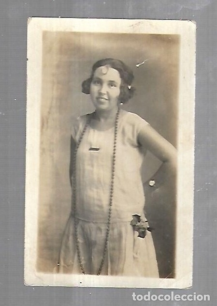 Photographie ancienne: ANTIGUA FOTOGRAFIA DE ESTUDIO DE JOVEN CUBANA. 9 X 14CM