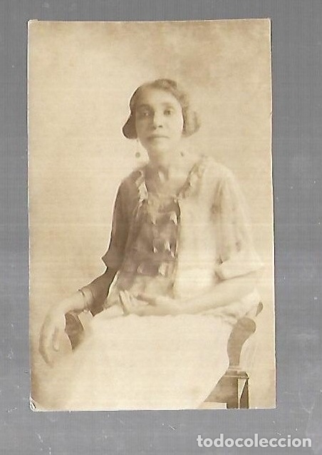 Alte Fotografie: ANTIGUA FOTOGRAFIA DE ESTUDIO DE SE&Ntilde;ORA CUBANA. 9 X 14CM