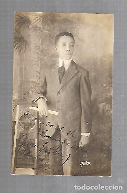Fotograf&iacute;a antigua: ANTIGUA FOTOGRAFIA DE ESTUDIO DE SE&Ntilde;OR CUBANO. FOTO MORA. 9 X 14CM