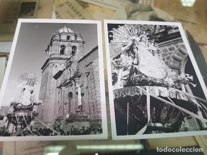 Fotografia antiga: ANTIGUAS FOTOGRAFIAS RELIGIOSAS VIRGEN PROCESION SIN IDENTIFICAR