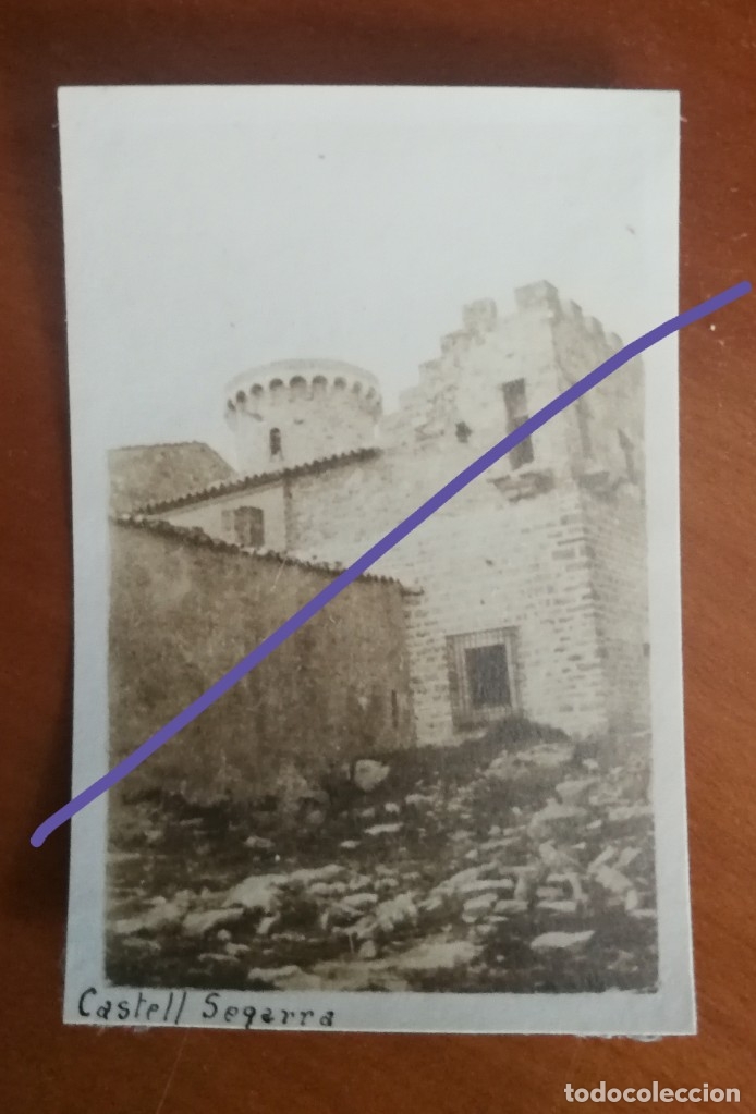 Fotograf&iacute;a antigua: Fotograf&iacute;a antigua. Castell segarra. Catalu&ntilde;a. Foto a&ntilde;os 20.