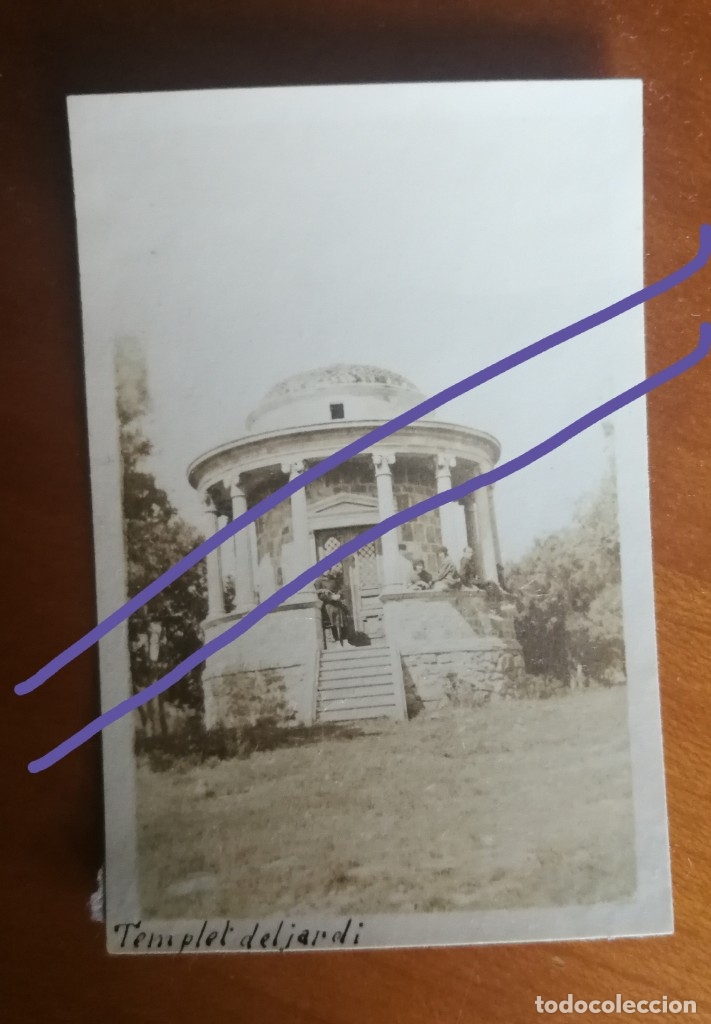 Alte Fotografie: Fotograf&iacute;a antigua. Castell segarra. Templet. Catalu&ntilde;a. Foto a&ntilde;os 20.