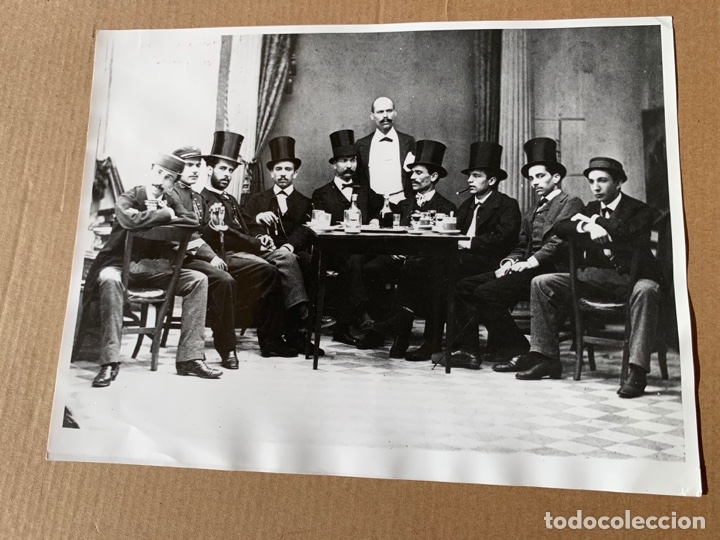 Fotografia antica: FOTO ESCENA DE CAFE LAURENT 1880 I-0283