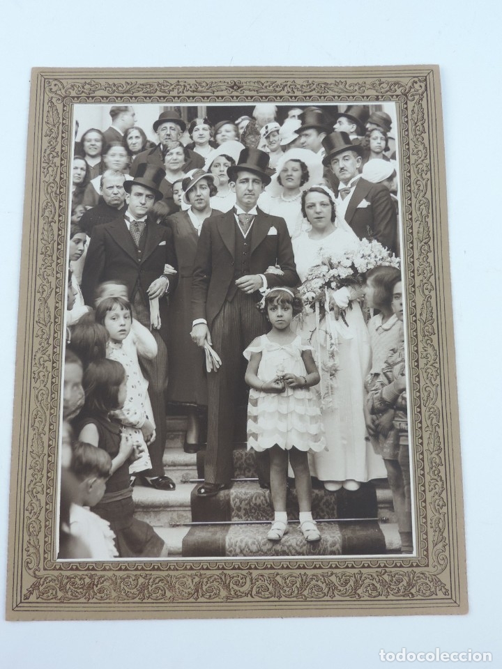 Alte Fotografie: FOTOGRAFIA DE UNA BODA, A&Ntilde;OS 1920 / 30 APROX. MIDE 28 X 22 CMS.