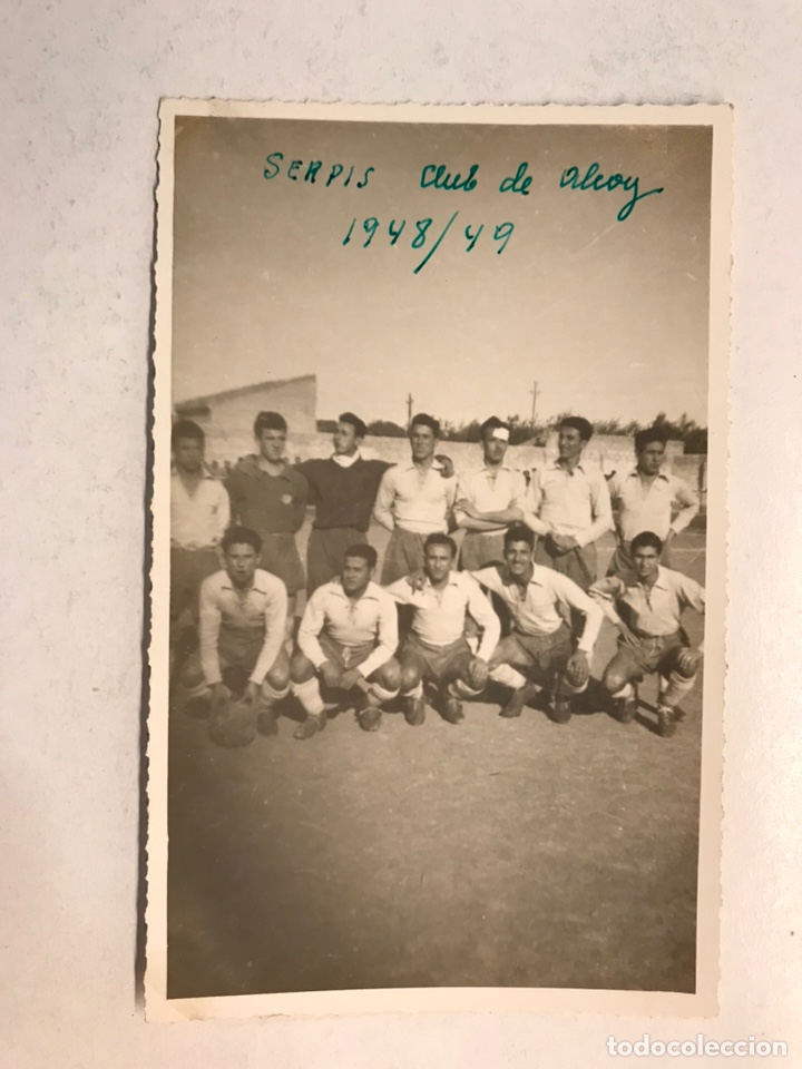 Fotografia antica: C.D. ALCOYANO. F&uacute;tbol fotograf&iacute;a de la plantilla temporada 1948 - 1949