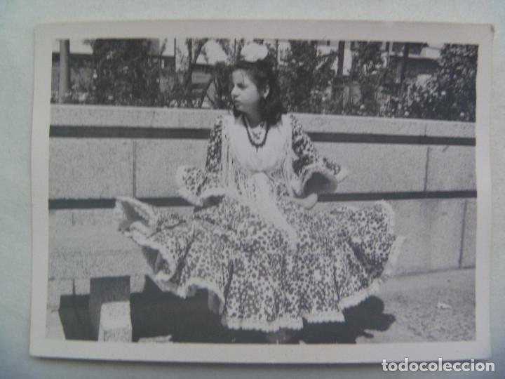 Alte Fotografie: FOTO DE FERIA : NI&Ntilde;A VESTIDA DE FLAMENCA, 1971