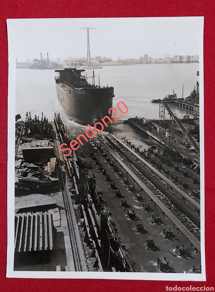 Antique Photography: FOTOGRAFIA BULKCARRIER GRAIGLAS. FACTORIA DE MATAGORDA PARA GRAIG SHIPPING