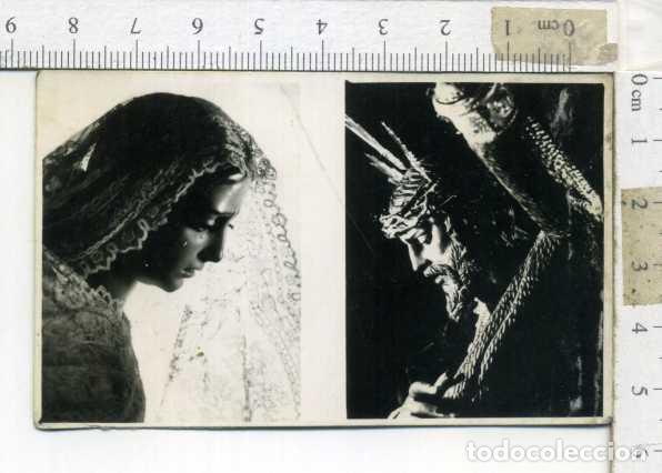Fotograf&iacute;a antigua: PRECIOSA FOTOGRAF&Iacute;A DEL JESUS DE LA SALUD Y VIRGEN DE LAS ANGUSTIAS. FOTO HARETON