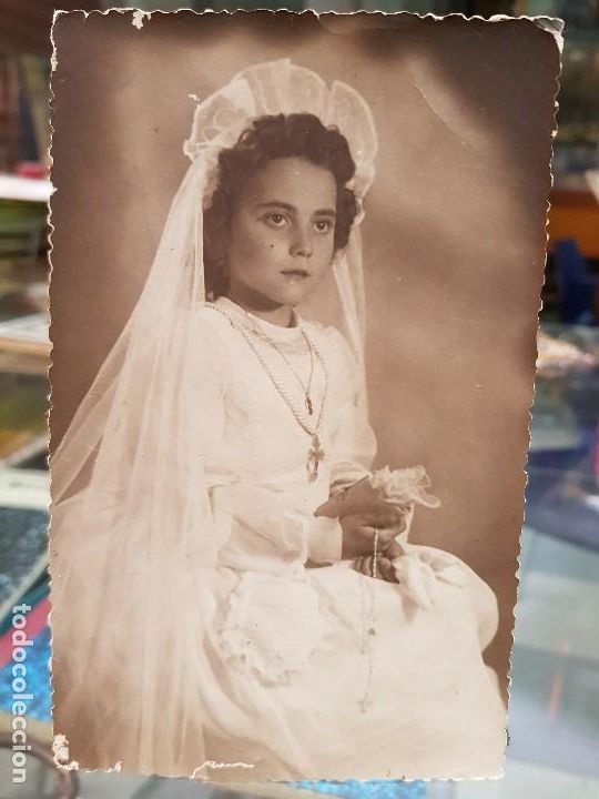 Fotograf&iacute;a antigua: ANTIGUA FOTOGRAFIA COMUNION FOTO IMPERIO MALAGA