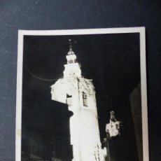 Fotografía antigua: VALENCIA - EL MIGUELETE MICALET, VISTA NOCTURNA - FOTOGRAFICA - AÑOS 1950