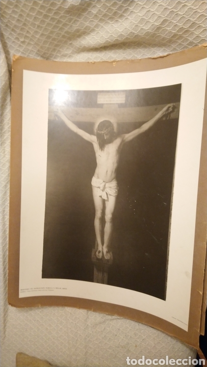 Fotograf&iacute;a antigua: Fotograf&iacute;a Cristo de Velazquez. Ministerio de Instrucci&oacute;n Publica. Gran formato