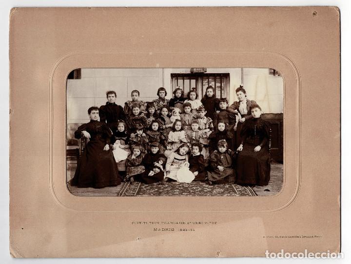 Fotograf&iacute;a antigua: MADRID.- INSTITUTO FRANCES 1893-95. 33X25.