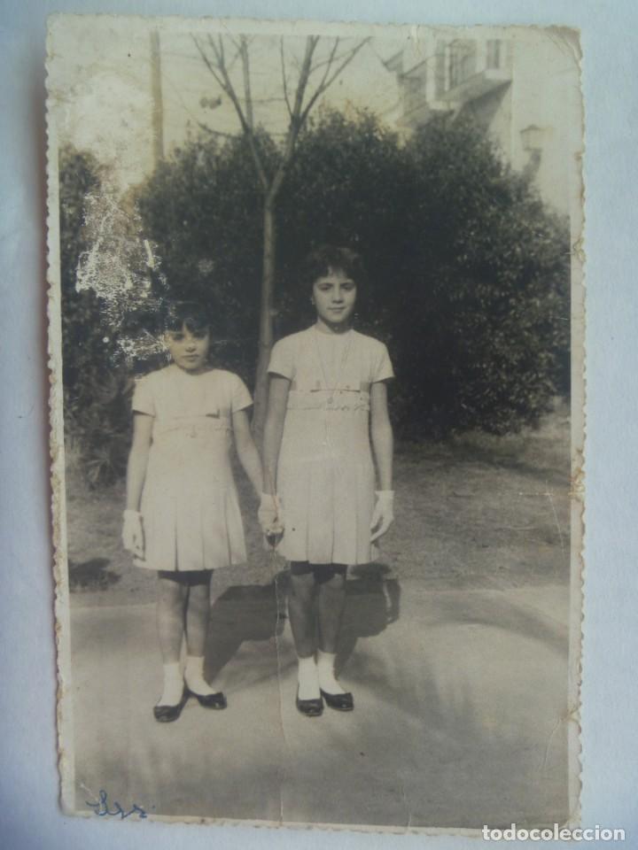 Fotograf&iacute;a antigua: MINUTERO DE FOTOGRAFO CALLEJERO DE NI&Ntilde;AS CON  GUANTES. DE ANGEL, SEVILLA ......... 11,5 X 17,5 CM