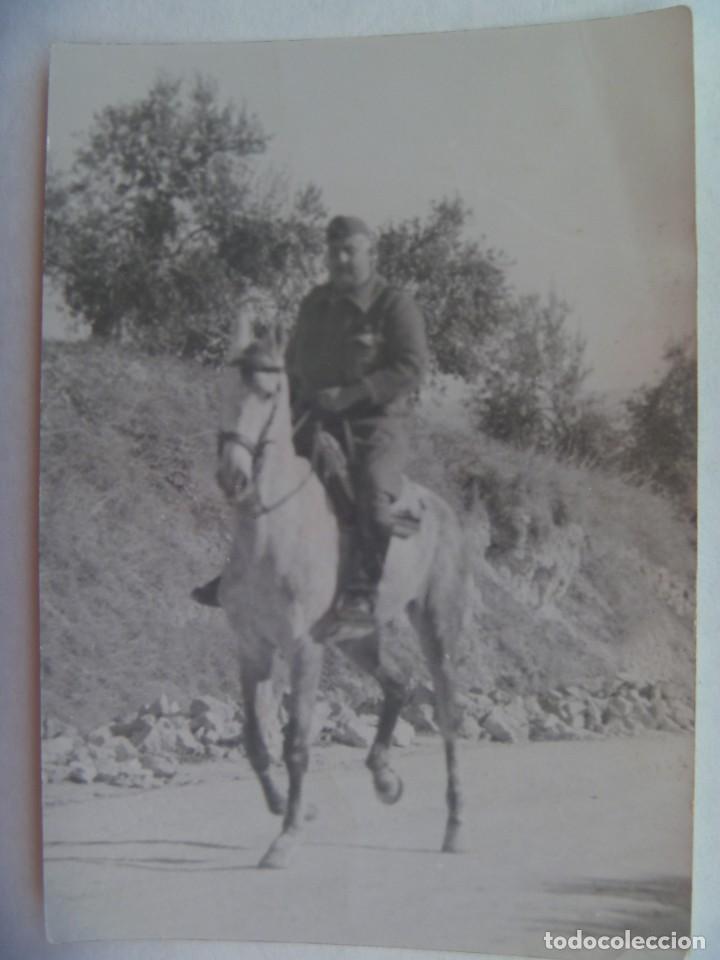 Photographie ancienne: FOTO DE MILITAR A CABALLO