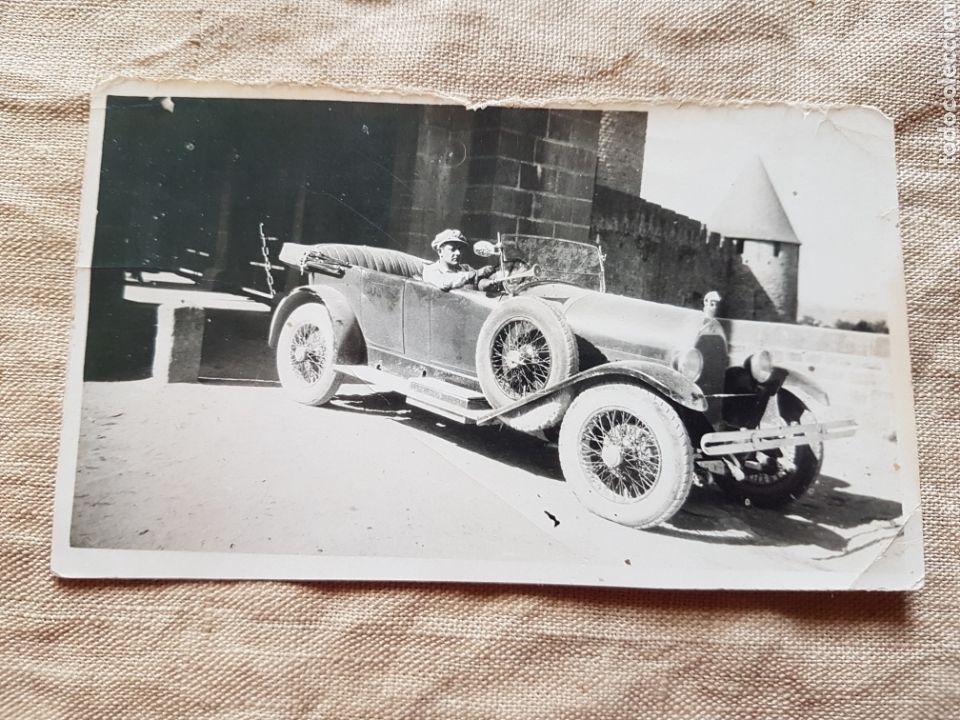 Fotograf&iacute;a antigua: Antigua foto coche a&ntilde;os 20