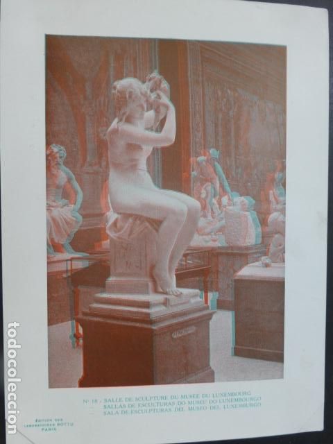 Fotograf&iacute;a antigua: PARIS IMAGEN EN 3 DIMENSIONES 3D 15,5 X 21 CMTS HACIA 1900