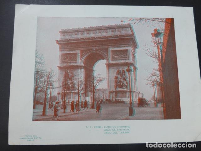 Fotograf&iacute;a antigua: PARIS IMAGEN EN 3 DIMENSIONES 3D 15,5 X 21 CMTS HACIA 1900