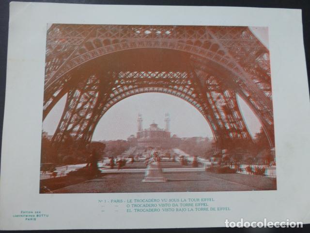 Fotograf&iacute;a antigua: PARIS IMAGEN EN 3 DIMENSIONES 3D 15,5 X 21 CMTS HACIA 1900