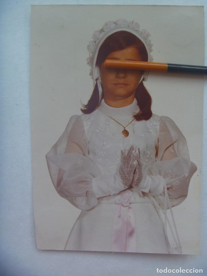 Fotograf&iacute;a antigua: PRECIOSA FOTO DE ESTUDIO A COLOR DE NI&Ntilde;A DE PRIMERA COMUNION