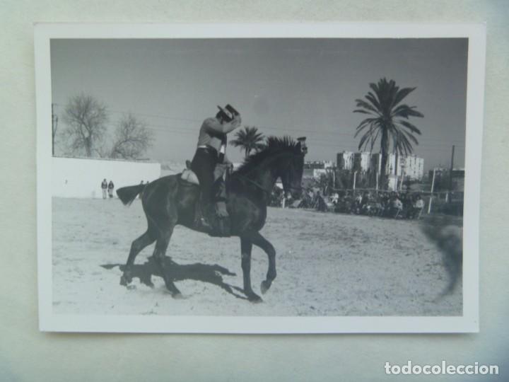 Fotografia antiga: FOTO DE JINETE ANDALUZ A CABALLO, DOMA VAQUERA