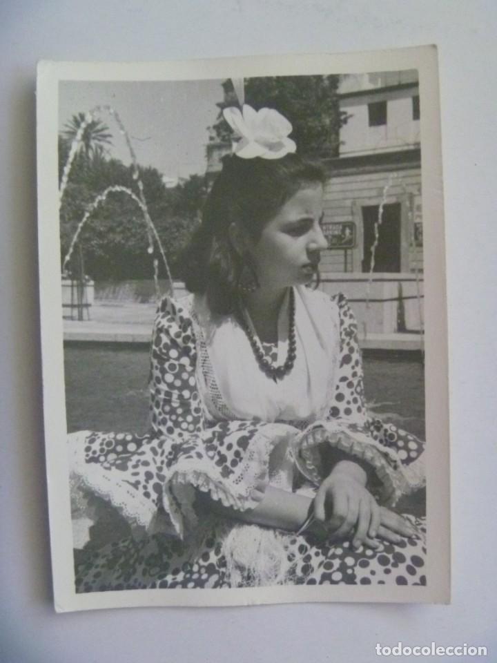 Fotografia antica: FOTO DE FERIA : NI&Ntilde;A VESTIDA DE FLAMENCA
