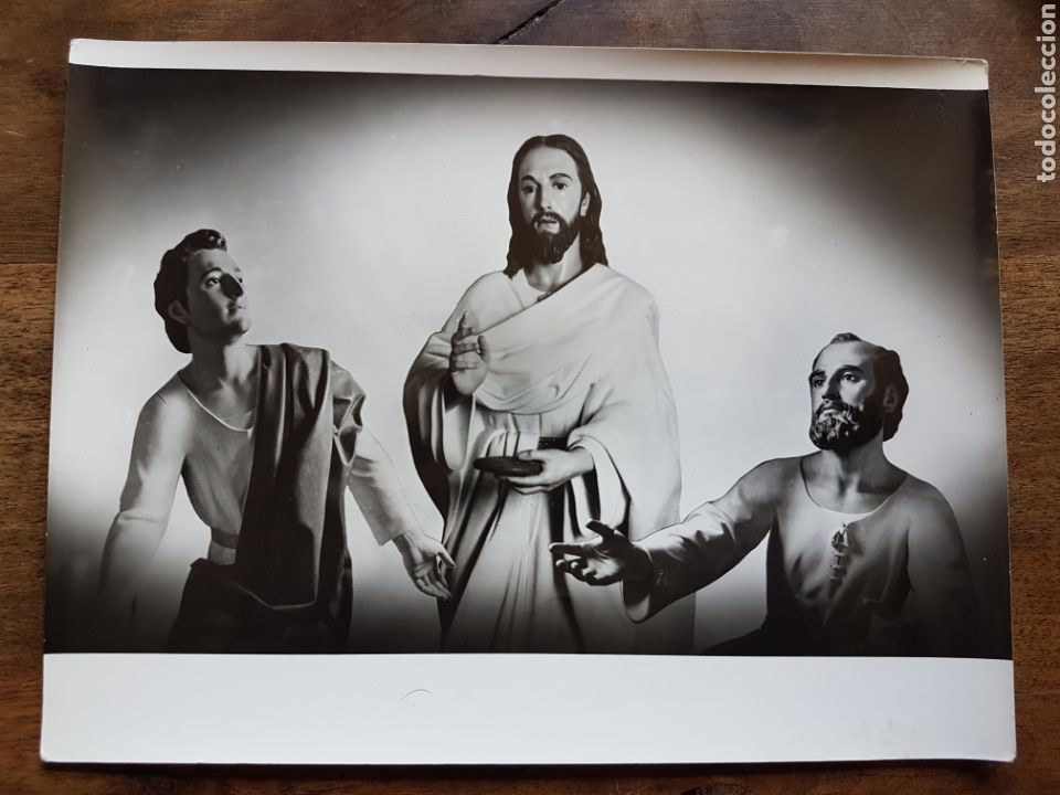 Fotograf&iacute;a antigua: Magnifica foto Santa Cena Baras Ubeda