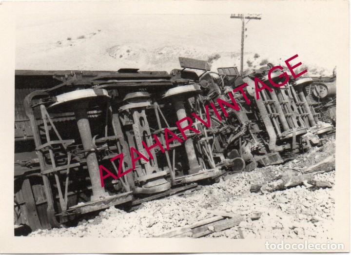 Fotograf&iacute;a antigua: ANTIGUA FOTOGRAFIA, DESCARRILAMIENTO DE FERROCARRIL, 105X75MM