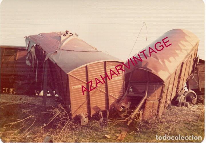 Fotograf&iacute;a antigua: ANTIGUA FOTOGRAFIA, ACCIDENTE FERROVIARIO, FERROCARRIL, 125X88MM