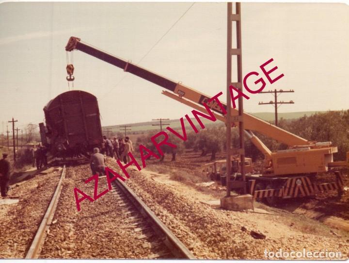 Fotograf&iacute;a antigua: ANTIGUA FOTOGRAFIA, ACCIDENTE FERROVIARIO, FERROCARRIL, 125X88MM