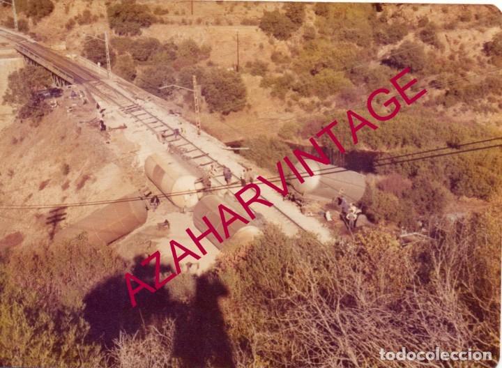 Fotograf&iacute;a antigua: ANTIGUA FOTOGRAFIA, ACCIDENTE FERROVIARIO, FERROCARRIL,125X88MM
