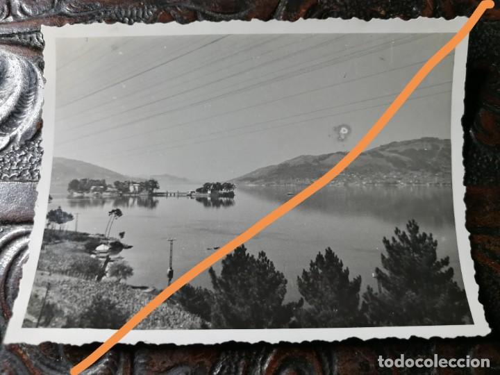 Fotografia antiga: antigua fotograf&iacute;a. Isla San Sim&oacute;n. r&iacute;a de Vigo. Foto a&ntilde;o 1947.