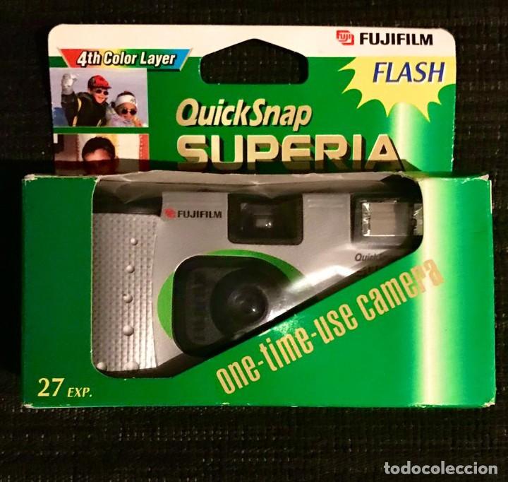 Fotograf&iacute;a antigua: C&Aacute;MARA FOTOGR&Aacute;FICA FUJIFILM ONE TIME USE DESECHABLE QUICKSNAP SUPERIA FOTOS