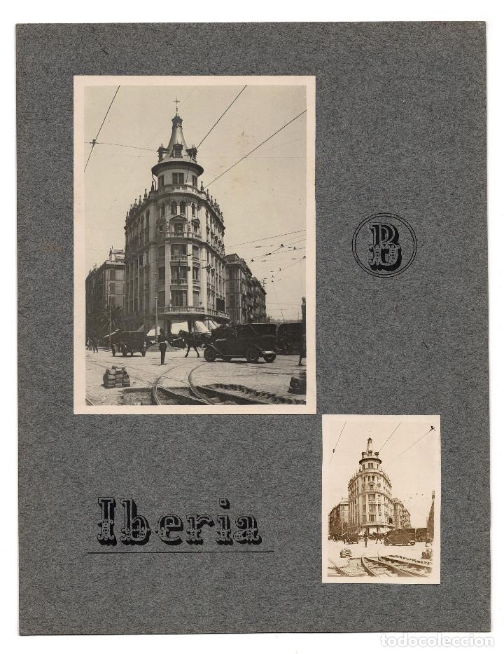 Fotograf&iacute;a antigua: EDIFICIO IBERIA. 25X32. CM APROX. - Foto 1