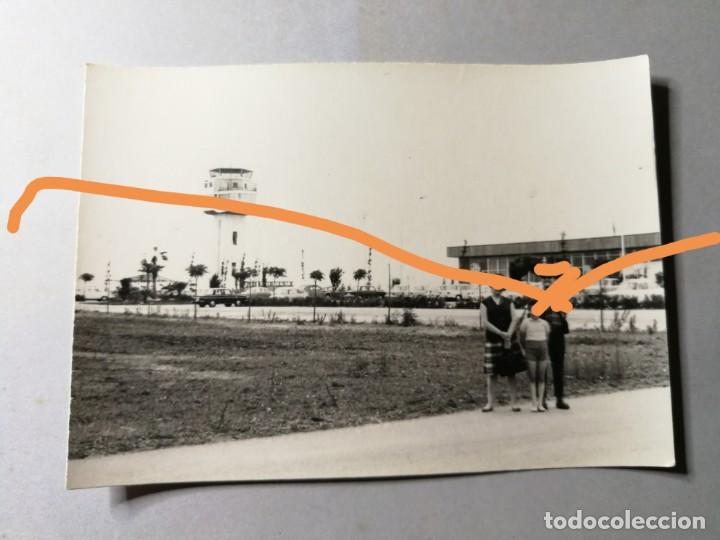 Fotograf&iacute;a antigua: Antigua fotograf&iacute;a, aeropuerto de Girona. Foto a&ntilde;os 60.