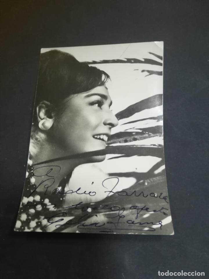 Antique Photography: ANTIGUA FOTOGRAFIA. ARTISTA CELIA GAMEZ. 9 X 13CM. FIRMA Y DEDICATORIA