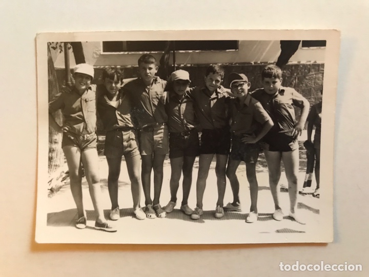 Fotografia antica: VALL DE UXO Castellon. Fotograf&iacute;a.. Disfrutando del Campamento. FOTOS, F. Rold&aacute;n (h.1970?)
