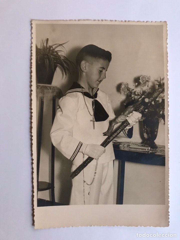 Alte Fotografie: BENALUA, Alicante. Fotograf&iacute;a Recuerdo Primera Comunion.., Fotos Jumen (h.1960?)