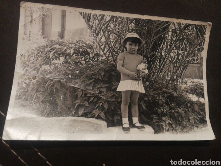 Fotografia antica: ANTIGUA FOTOGRAF&Iacute;A A&Ntilde;OS 40-50, NI&Ntilde;A CON MARIQUITA PEREZ